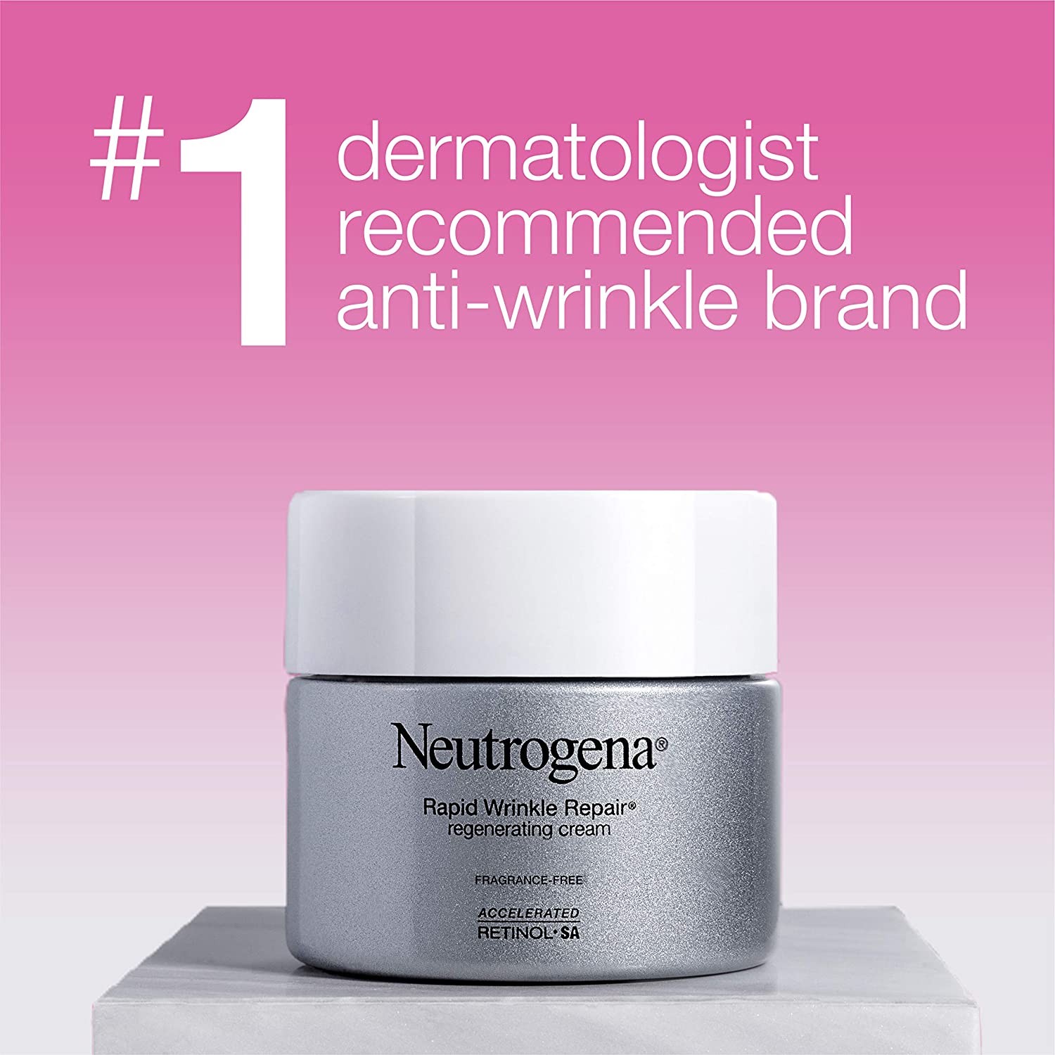 Neutrogena Rapid Wrinkle Repair Hyaluronic Acid Retinol Cream,-