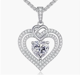 OOBEE moissanite necklace women's gift /.