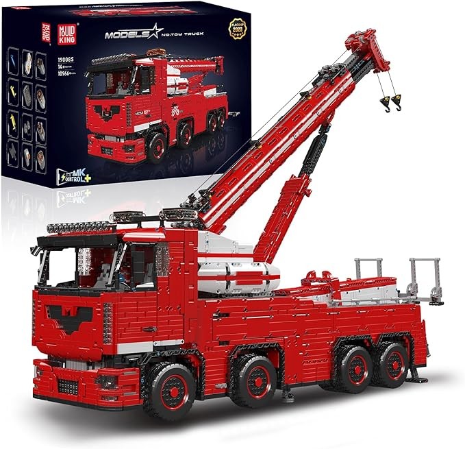 Mold King 19008 MOC Heavy Duty Crane Truck Building Block Set..