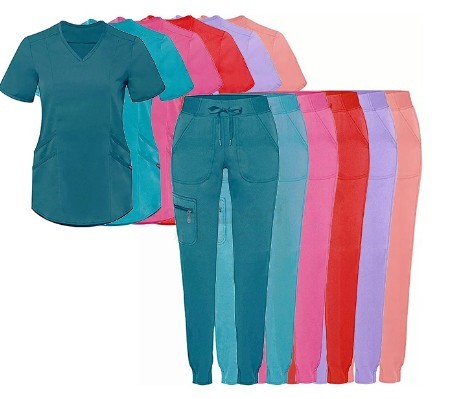 Medical Blue Yellow Pink White PP CPE Disposable Isolation Scrub Suit Surgical Gown 4Y