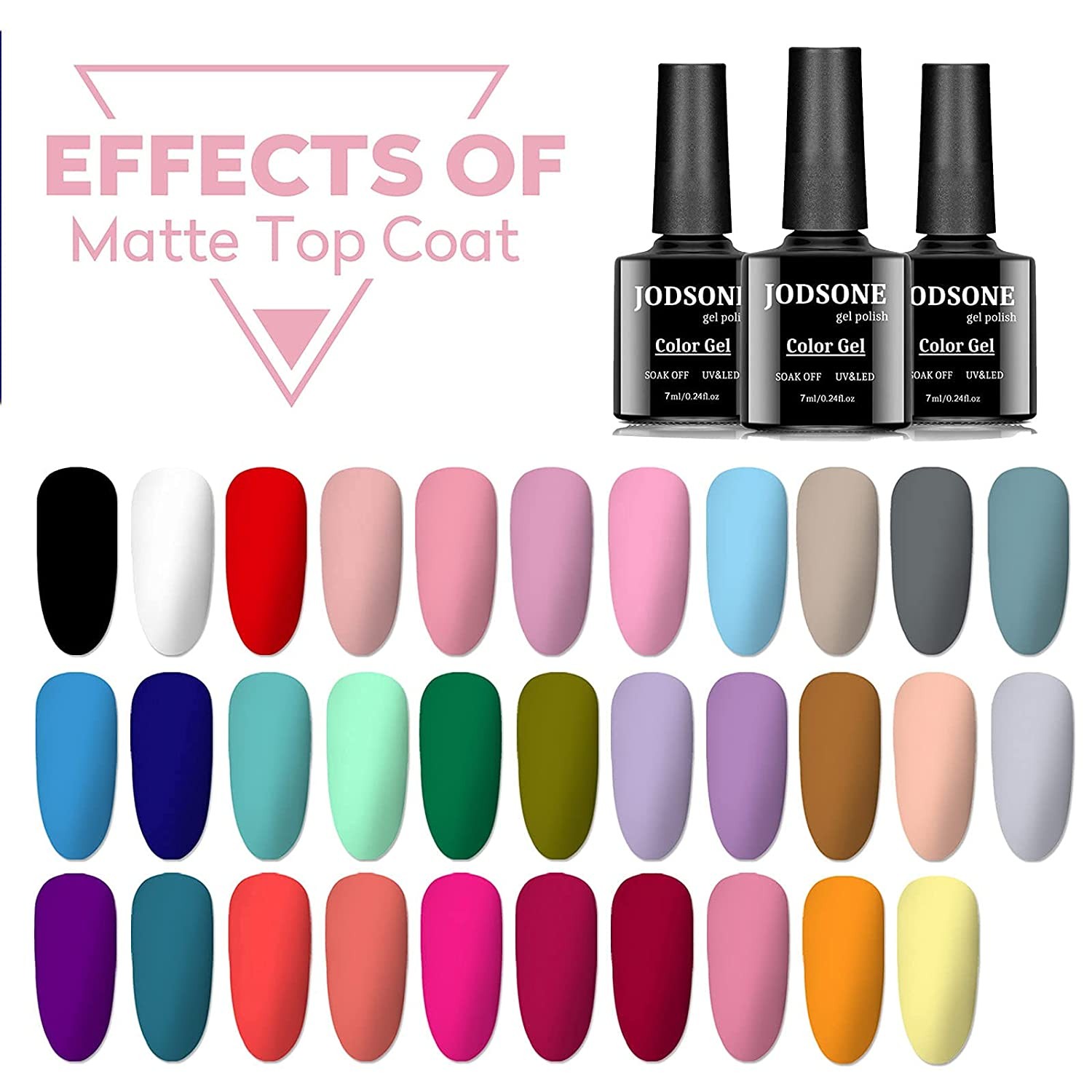 JODSONE Gel Nail Polish Kit with U V Light 4