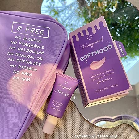 10ml. Fairymood Softmood #02 Warm Ultimate Full Coverage Foundation Concealer SPF50 PA