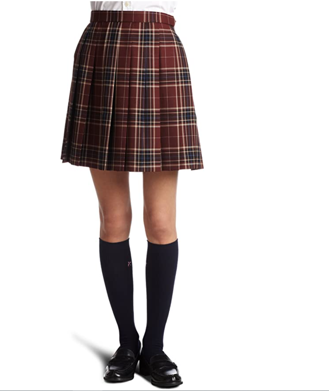CONOMi School Uniform Pleated Skirt Red