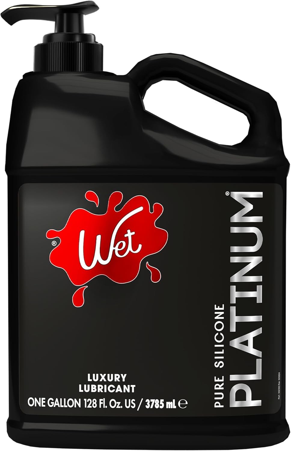 Wet Platinum Silicone-Based Personal Lubricant | Ultra Smooth, Super Slick, Hypoallergenic, Long-Lasting Performance, Waterproof Formula| Lube for Men, Women & Couples, 128 fl oz