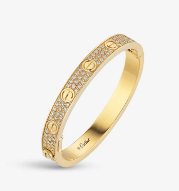 CARTIER LOVE 18ct yellow-gold and 2ct brilliant-cut diamond bracelet