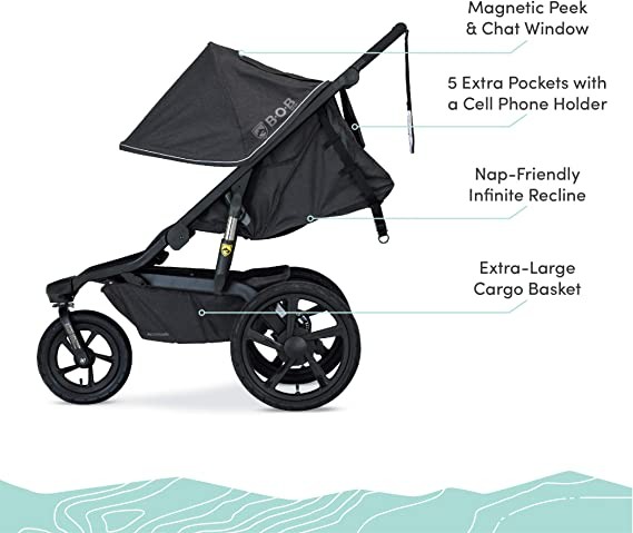 BOB Gear Alterrain Jogging Cart | Quick Fold + Adjustable