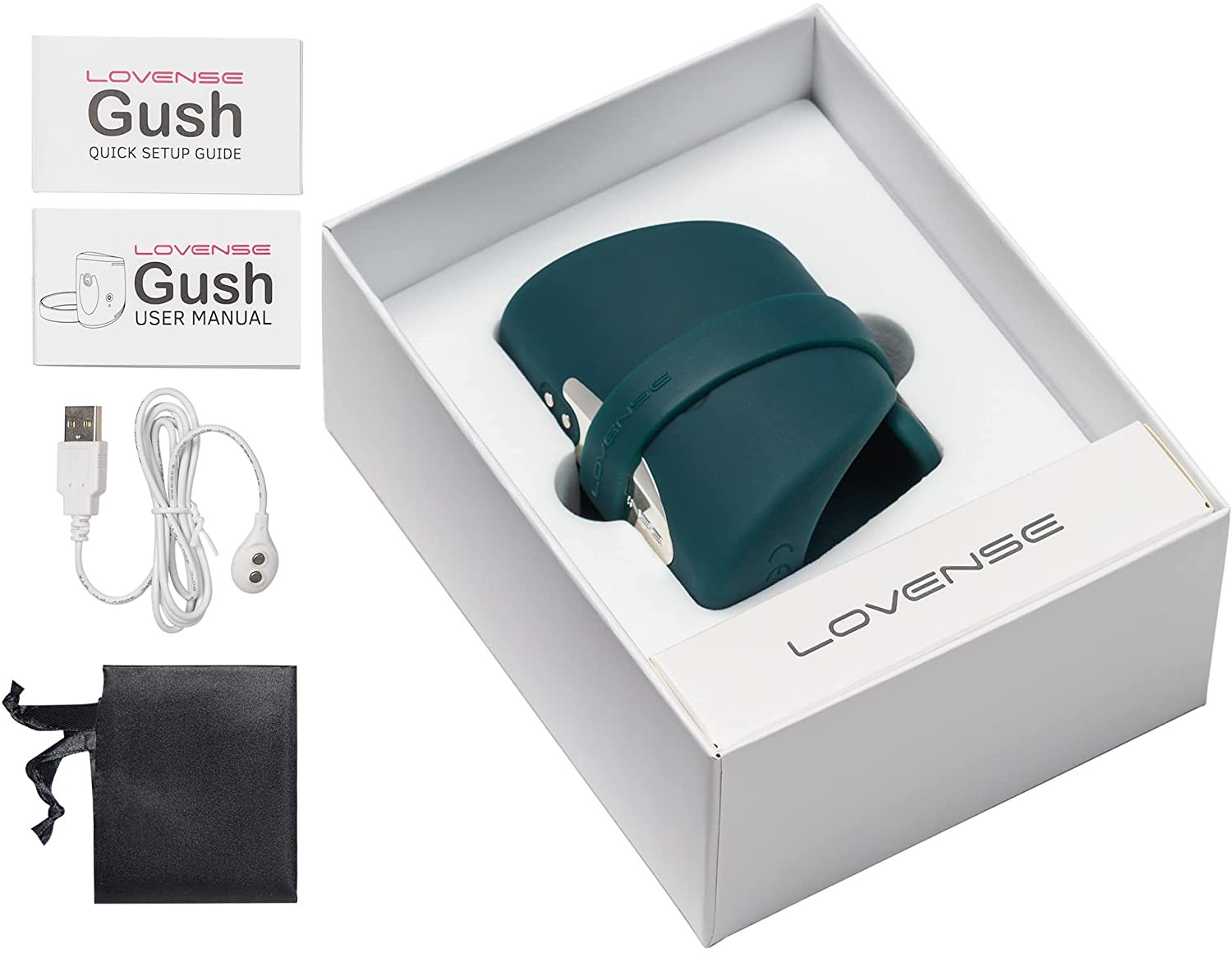 LOVENSE Gush Penis Ring Vibrator, Flexible Silicone Vibrating Cock Ring for Men 4Q