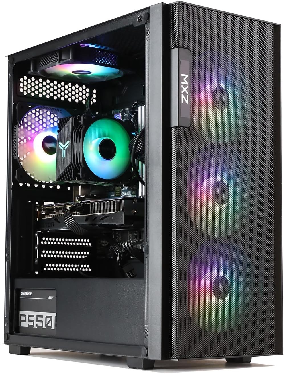MXZ Gaming PC Computer I5 11600KF, RTX4060Ti, 8GB*2 DDR4, NVME M2 1T, 6RGB Fans,Windows 11 Pro Ready to use, Gamer Desktop Computer(I5 11600F| RTX4060Ti)