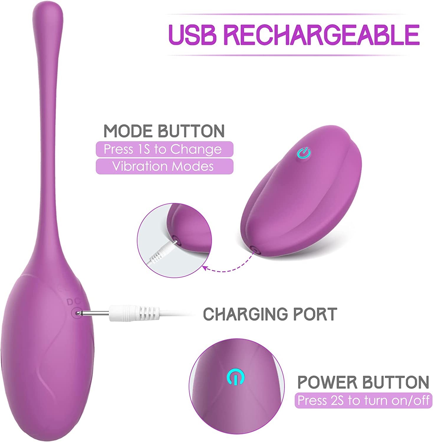 Vibrator with Remote Control for 5Q
