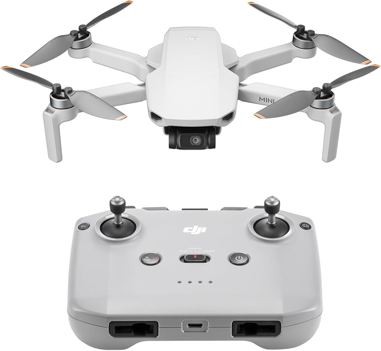 DJI Mini 4K, Drone with 4K UHD Camera for Adults, Under 249 g, 3-Axis Gimbal Stabilization, 10km Video Transmission, Auto Return, Wind Resistance, 1 Battery for 31-Min Max Flight Time, Intelligent Fli