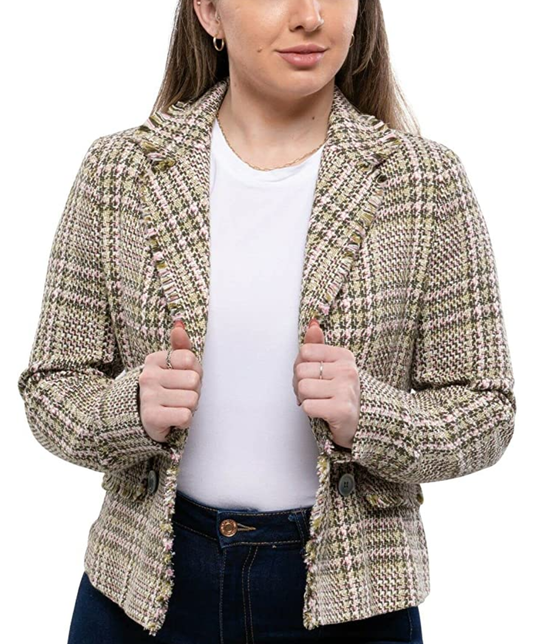 KHAOS Lightweight Thermal Check Wool Ladies Jacket