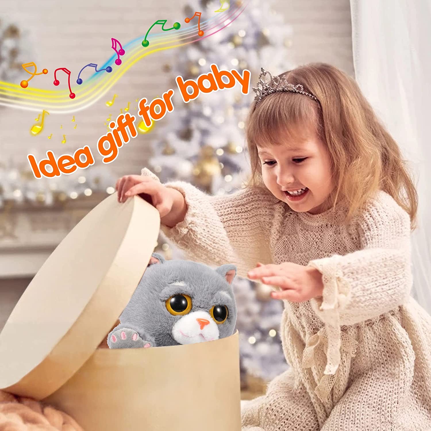 Baby Toys 12 18 Months Singing Dancing Talking Cat Toddler Toys Interactive Cat 14#