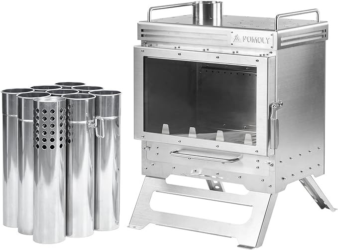 Dweller Max 2.0 stainless steel wood stove, outdoor thermal tent camping supplies /,
