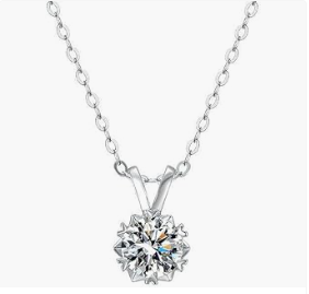 GSBLUNIE Women's Diamond Pendant Necklace >.