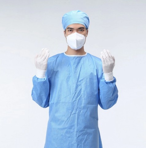 Reinforced Medical Surgical Waterproof Sterile SMS Surgical Gowns  2Y