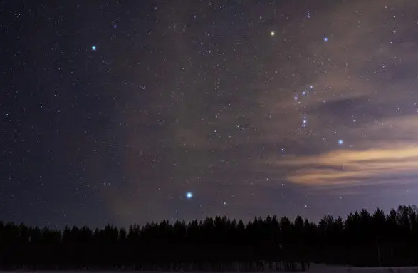 Stars in the night sky